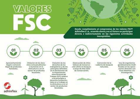 Compromiso de Valores FSC de Adhinflex